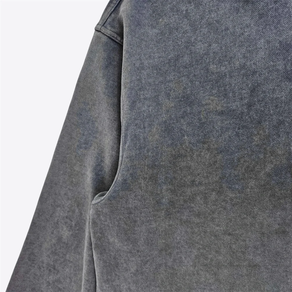 GAP Worldwide Logo Hoodie Acid Wash Navy Sweatshirt Dark Night Mens Size XL Tall - Picture 9 of 11